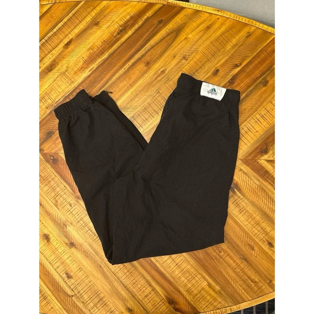 Vintage 90s Adidas Equipment EQT Soccer Track Pants Black Baggy Y2K